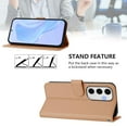 thumbnail image 2 of TECH CIRCLE for Galaxy S24 FE AI Phone Case 6.7" 2024 Release, Solid Color Flip Wallet Case with 3 Card Slots, Built-in Stand Function, PU Leather Protective Fold Cover with Lanyard, Nude, 2 of 3