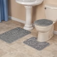 thumbnail image 2 of 3-Pc. Shell-Embossed Memory Foam Bathroom Mat Set, 2 of 4