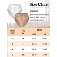 thumbnail image 6 of Ausing Womens Brief Panties Oil Glossy Underwear High Waisted Smooth Shiny High Cut Underpants Seamless Stretch Comfort Soft Rave Bottom White + Coffee Brown L, 6 of 6