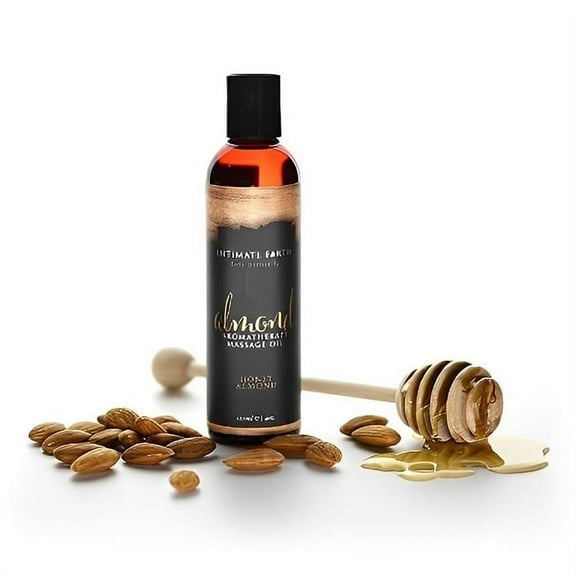 Intimate earth Almond Massage Oil - Honey Almond 120ml / 4oz
