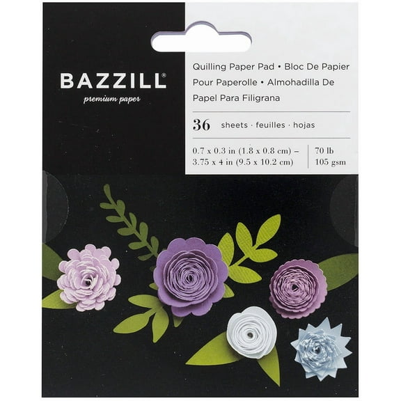 Bazzill Quilling Paper Pad 36/Pkg-Lilac