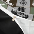 thumbnail image 3 of Castle Fairy Vintage Hunting Animal Deer Twin Duvet Cover for Teens,Rustic Compass Pine Tree Twin Bedding,Green Brown Gray,Black Reversible,2pcs,No Comforter,1 Duvet Cover and 1 Pillowcase, 3 of 5