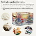 thumbnail image 5 of Ryvnso Snowman Tree Sunset Storage Basket Large Bin Foldable Boxes Toys Organizer 14.2x10.2x8.3in 2 PCs, 5 of 8