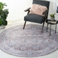 thumbnail image 3 of SAFAVIEH Tucson Hollie Traditional Machine Washable Area Rug, 6' x 6' Round, Rust/Beige, 3 of 9