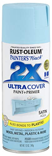 Rust-Oleum 249085 Painter's Touch 2X Ultra Cover, 12 Ounce (Pack of 1), Satin Aqua