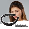 thumbnail image 2 of Diadema trenzada de cabello sintético Unique Bargains Negro marrón 0.98 pulgadas, 2 of 7