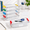 Rainbow-4, variant on Rainbow 8-pack Clear Plastic Letter Size Paper Storage Bins with Lids