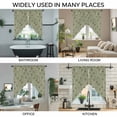 thumbnail image 3 of Sage Green Floral Swag Valances for Windows 2 Pack, Kitchen Window Curtains 36 Inch Length, Vintage Spring Botanical Flowers Privacy Swag Curtains for Living Room/Bathroom with Rod Pocket 36"x36", 3 of 8