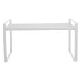 thumbnail image 3 of WORGEOUS Kitchen Wrought Iron Layered Shelf Bowl Pot Storage Rack Seasoning Bottle Shelf Storage Rack for Home Restaurant (White, Small Size), 3 of 4