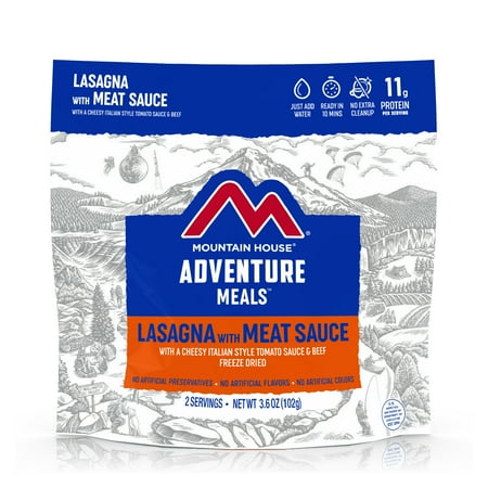 UPC: 0041133551250 | Mountain House Lasagna w/Meat Sauce  Freeze-Dried Camping & Backpacking Food  2 Serving