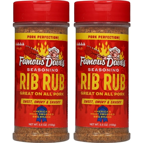 Famous Dave's - 2 pck, Rib Rub Seasoning (11 oz.)