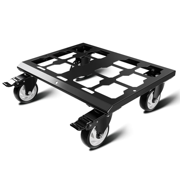 Heavy Duty Tool Box Dolly Packout Toolboxes, Thickened Carbon Steel Frame and Larger Wheels with Brake System, No Drilling Required