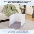 thumbnail image 2 of Caja de arena para gatos MEEXPAWS Splash Guard 28 L, color blanco, 2 of 6