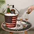 thumbnail image 5 of Utoimkio 4th of July Party Supplies American Flag Ice Bucket Beer Bucket Outdoor Picnic Home Bar Shop Champagne Red Wine Ice Storage Bucket, 5 of 6