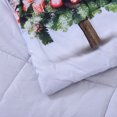 thumbnail image 2 of White Digital Printed Christmas Gifts Theme Pattern Microfiber Comforter Set of 2 Shams Breathable Durable Ultra Soft Warm Cozy Luxury Winter Bedspread Bedding Set, 2 of 5