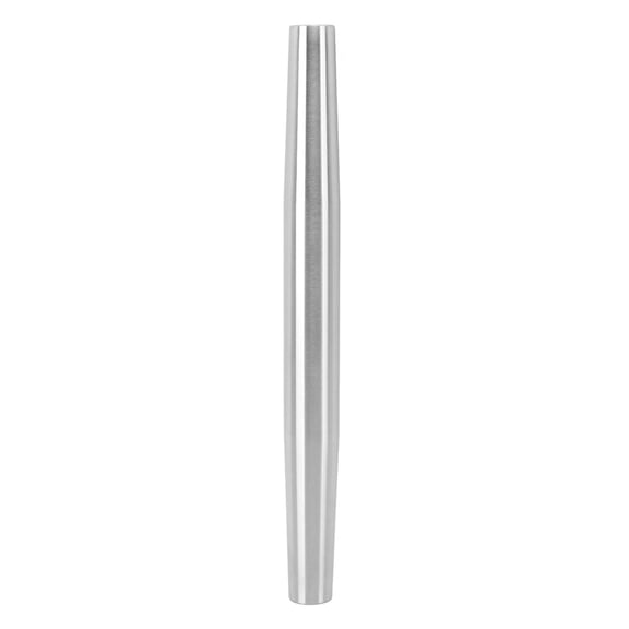 BOKYAN 13‑inch 304 Stainless Steel Rolling Pin – Hollow, Non‑Stick, Smooth Finish for Baking, Pizza, Pasta & Dumplings