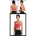thumbnail image 4 of Top-kevin Women's Cross Back Sports Bra Padded Strappy Medium Support Yoga Bra for Workout Fitness 3 Pack gym sport bra Women's Ribbed Knit Sports Bra, 4 of 6