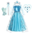 thumbnail image 3 of Disney Frozen Girls Snow Queen Dress Kids Costumes For Carnival Party Prom Gown Robe Cosplay Children Clothing Princess Dresses, 3 of 5