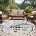 thumbnail image 4 of Round Rugs 5Ft, Grey Retro Art Round Area Rug Washable Indoor Throw Carpet, Spoon Fork Vintage Farmhouse Wooden Soft Non Slip Circle Rug for Cabinet Bathroom Home Decor Aesthetic, 4 of 8