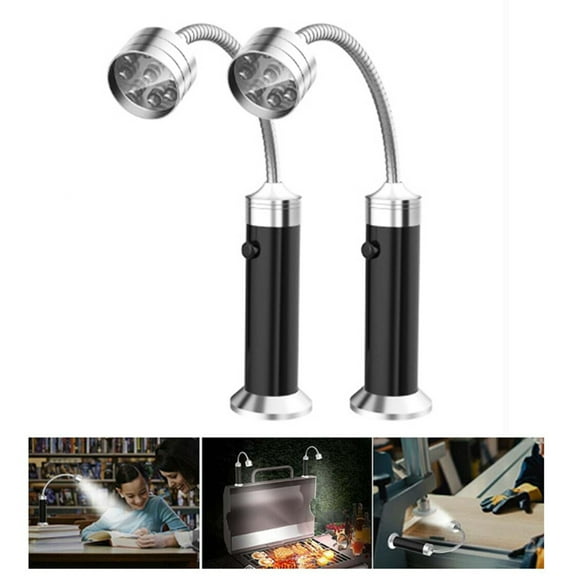 Joernso BBQ Lights 9 LED Super Bright Aluminum Alloy 360 Degree Rotation Magnetic Base Barbecue Lamps for Camping