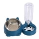 thumbnail image 2 of Comedero y bebedero elevado e inclinado para gatos y gatitos. Juego de comedero y bebedero para mascotas. Azul, 2 of 9