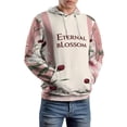 thumbnail image 5 of Eternal Blossom Floral Pattern Pink White Roses Men's Women New Sweatshirt Hoodie Men's Plus Size Sweatshirt Hooded Sweatshirt 3d Printed Street Men's Cloth, 5 of 6