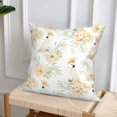 thumbnail image 6 of Throw Pillow Covers, Color Cute Cockatoo Parrot Flower Soft Square Pillow Cases with Invisible Zipper for Couch Bed Sofa, Farmhouse Fall Home Decor 20"x20", 6 of 7