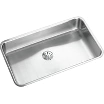Elkay ELUHAD281655PD Lustertone Undermount 30-1/2 in. x 18-1/2 in. Single Bowl ADA Sink w/ Perfect Drain (Stainless Steel)