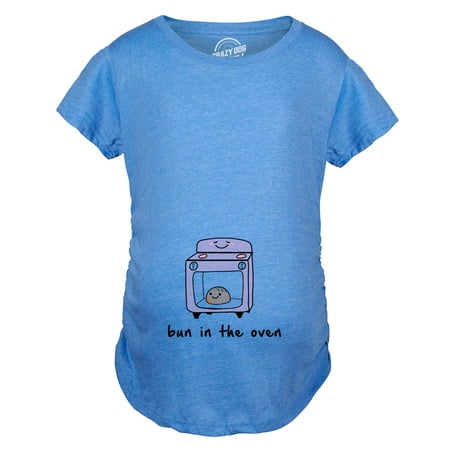 

Maternity Bun In The Oven T shirt Funny Pregnancy Announcement Tee