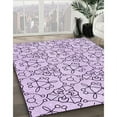 thumbnail image 2 of Ahgly Company Indoor Square Patterned Rich Lilac Purple Area Rugs, 8' Square, 2 of 6