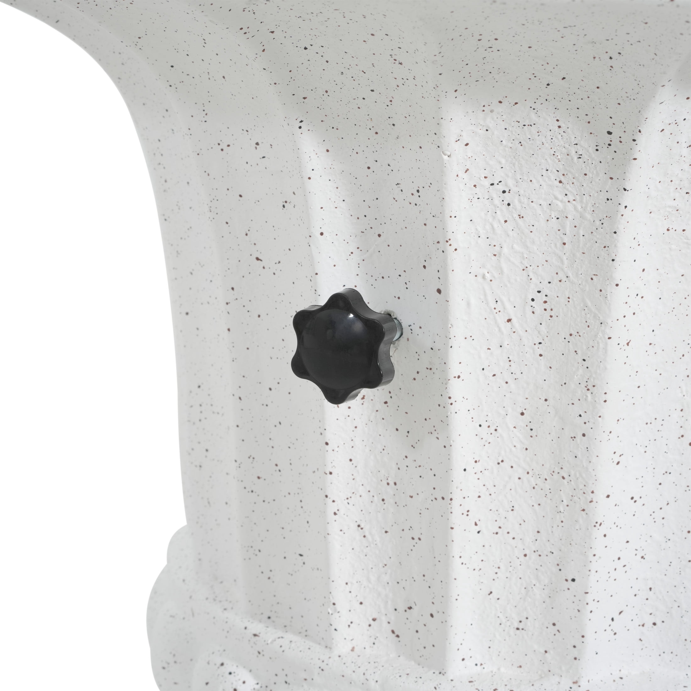 Christopher Knight Home MGO Outdoor Umbrella Base, Sand-Filled, Patio Side Table with White Marble Finish