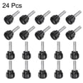 thumbnail image 4 of Uxcell 24 Pieces Knurled Knobs M5 x 16mm Male Thread 15mm Head Thumb Screws Clamping Knobs Black, 4 of 5