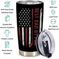 thumbnail image 3 of Golf Gifts for Men - Stainless Steel American Flag Tumbler Cup 20oz for Golf Lover - Golf Dad Birthday Gifts for Dad Men Husband & Fathers Day Gift For Dad From Daughter Son Wife, 3 of 6