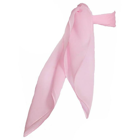 Hip Hop 50's Shop 1950s Chiffon Scarf Square Vintage Retro Sheer Neck Hair Tie Women Girls (20" Light Pink)