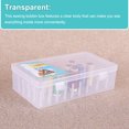 thumbnail image 3 of Caja de almacenamiento de bobinas de costura Bearachild transparente con 42 postes de soporte, 3 of 6