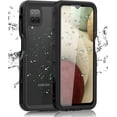 thumbnail image 1 of Samsung Galaxy A12 Waterproof Case with Built-in Screen Protector Dustproof Shockproof Drop Proof Heavy Duty Phone Case, Rugged Full Body Underwater Protective Cover for Samsung Galaxy A12 (Black), 1 of 5