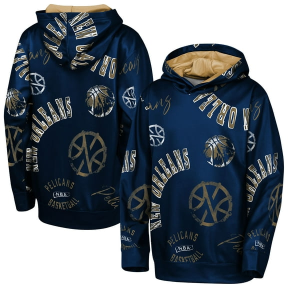 Youth Outerstuff  Navy New Orleans Pelicans Moving Violation Hoodie