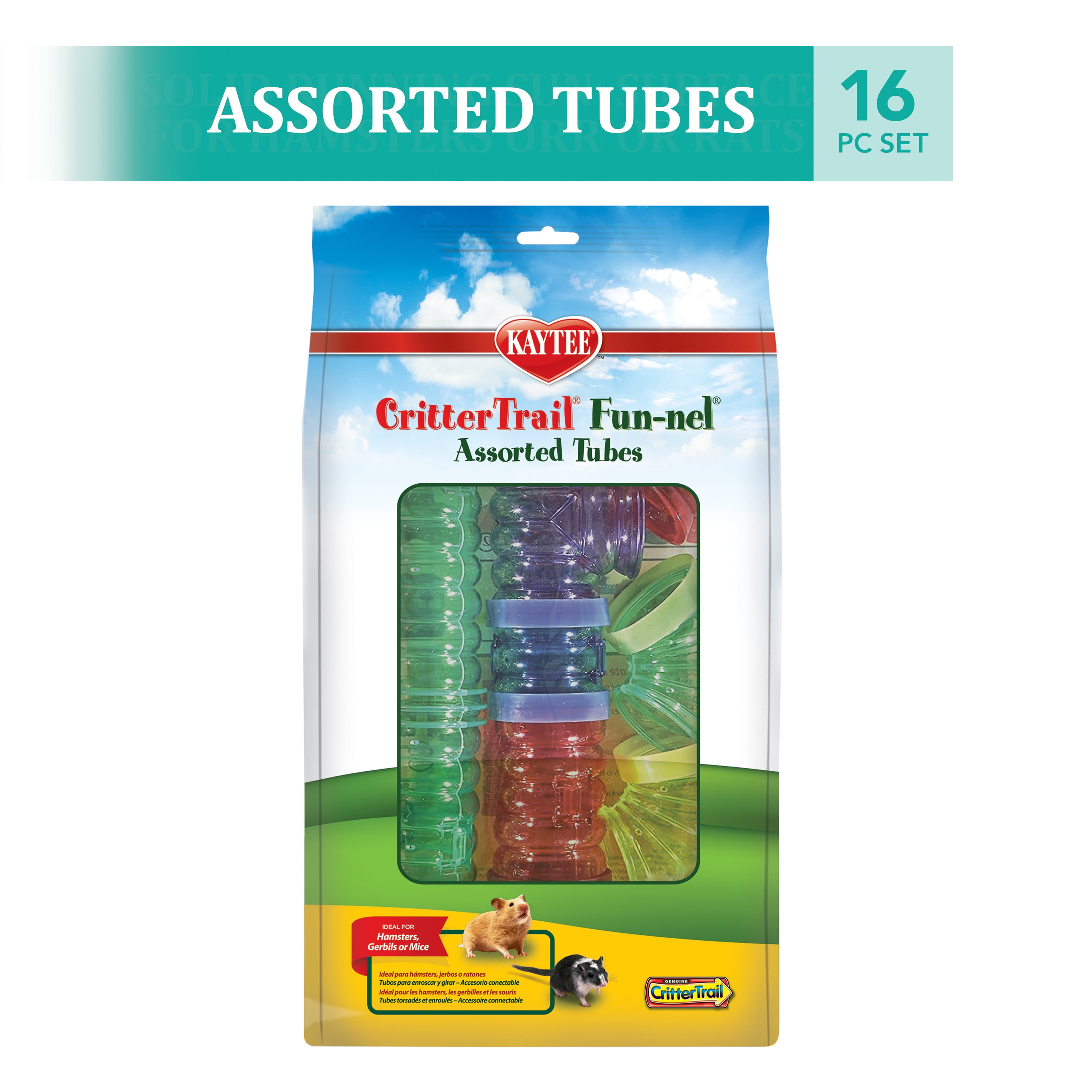 Colors Vary Kaytee Critter Trail Fun-Nels Straight 3.5-Inch Tube