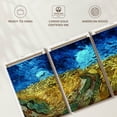 thumbnail image 6 of Elephant Stock Wheatfield With Crows 1890 Wall Art - Horizontal Multi Panel Canvas - Living Room Wall Decor - Abstract Multi Panel - Yellow And Blue Decor By Vincent Van Gogh - 92" x 45", 6 of 8