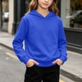 thumbnail image 4 of Amkhujs Boys Shirts Fall Fashion Long Sleeve Lightweight Sweatshirts Casual Loose Solid Pullover Hoodies for Going Out Wear, 4 of 9