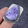thumbnail image 2 of Natural Lepidolite Gemstone Handmade 925 Sterling Silver Jewelry Ring S.7, 2 of 2