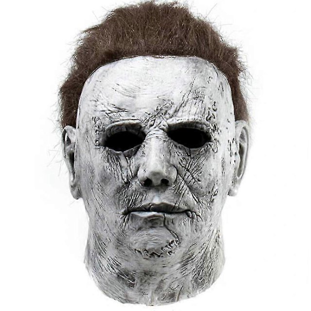 Halloween Festival Michael Myers Horror Latex Mask Deluxe Latex Headgear Party Cosplay Fancy Dress Costume