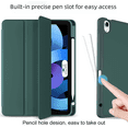 thumbnail image 3 of Adecuado para funda de cuero de 10,2 con ranura para bolígrafo en el lado derecho, funda plana Air6, funda de silicona Mini6, funda protectora iPad Pro 2024, 3 of 5