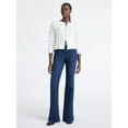 thumbnail image 2 of Free Assembly Women's Mid Rise Full Length Bootcut Jeans, 32" Inseam, Sizes 0-20, 2 of 5