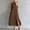 *Brown, variant on ClodeEU Women's Summer Sleeveless Round Neck Button Down Split Midi Dress, Loose Fit Casual Dress with Pockets Blue,Women's Plus L