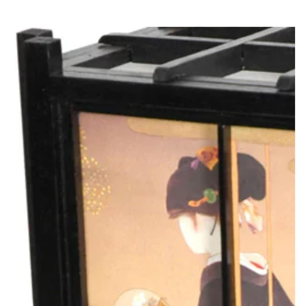 18" Geisha Shoji Lamp - Black