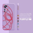 thumbnail image 3 of Case For Xiaomi 13 12 12S 11 11T 10 10S 9 9SE 8 8SE Pro Ultra Lite Colour Simple Liquid Silicone Case Marvel Spider-Man RED Line, 3 of 5