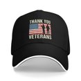 thumbnail image 2 of Thank You Veteran Baseball Cap Adjustable Sandwich Fashion Caps for Men Women Classic Casquette Hat, 2 of 4