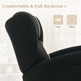 thumbnail image 4 of Muumblus Nursery Rocking Chair, Wingback Glider Rocker, Indoor Uphlostered Rocking Chair, Black Teddy, 4 of 8