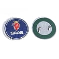 thumbnail image 1 of 68mm 2 3-pin Saab Car Front Hood Emblem Tailgate Bumper Badge Compatible with Saab 9 3 9 5 9-3 9-5 Saab Emblem Decal Accessories Yalo, 1 of 5